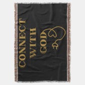 Verbind met God Bijbels citaat Deken (Voorkant Verticaal)