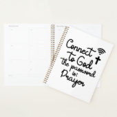Verbind met God met Gebed Christelijk Quote Planner (Display)