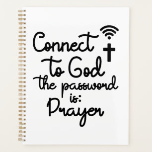 Verbind met God met Gebed Christelijk Quote Planner