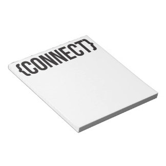 Verbinden - Brackset - zwart en wit Notitieblok