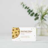 Verbinding maken met mij | QR Code Simple Bakery C Visitekaartje (Staand voorkant)