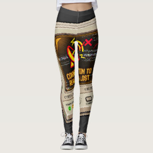 Verbinding Met De Realiteit Verloren Retro Interne Leggings