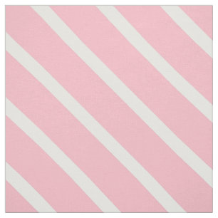 Verbinding met roze en witte diagonale strepen stof