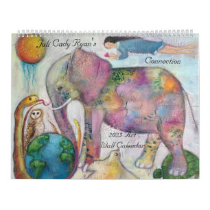 Verbinding Whimsical Art Calendar 2025 Kalender