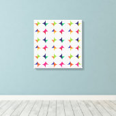 Verbindingen van kleur canvas afdruk (Insitu (Houten vloer))