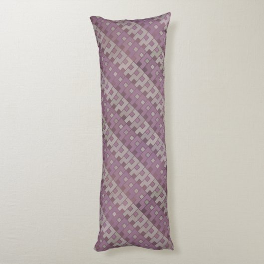 Verbleekt rood geometrisch patroon lichaamskussen (Achterkant (Verticaal))