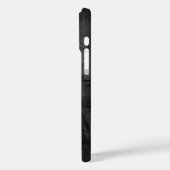 Verbleekte zwarte lederen textuur Case-Mate iPhone case (Achterkant / Links)