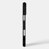 Verbleekte zwarte lederen textuur Case-Mate iPhone case (Achterkant / Rechts)