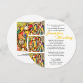 Verblijd in de Thora (afgerond) Kaart (Voorkant / Achterkant)