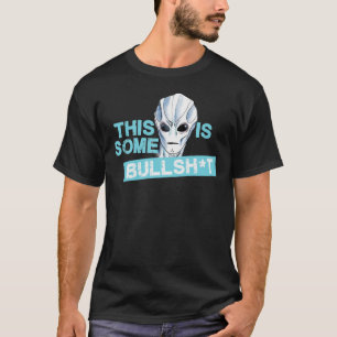 VERBLIJF ALIEN - DIT IS EEN BULLSHANDVERBLIJFPLAAT T-SHIRT