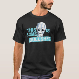 VERBLIJF ALIEN - DIT IS EEN BULLSHANDVERBLIJFPLAAT T-SHIRT