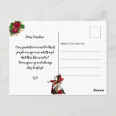 Verblijf Bonkers  Alice in Wonderland Birthday Briefkaart (Achterkant)