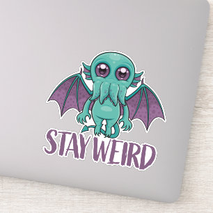 Verblijf de Vreemde Cthulhu Monster Sticker