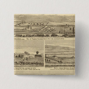 Verblijf en opslag van William M Roberts Vierkante Button 5,1 Cm