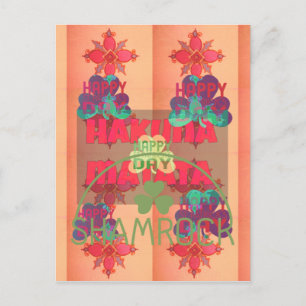 Verblijf gelukkig Sint Patrick's Day Hakuna Mata Briefkaart