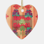 Verblijf gelukkig Sint Patrick's Day Hakuna Mata Keramisch Ornament (Rechts)