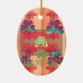 Verblijf gelukkig Sint Patrick's Day Hakuna Mata Keramisch Ornament (Voorkant)
