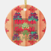 Verblijf gelukkig Sint Patrick's Day Hakuna Mata Keramisch Ornament (Voorkant)