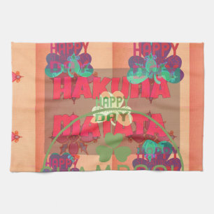 Verblijf gelukkig Sint Patrick's Day Hakuna Mata Theedoek