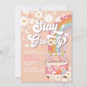 Verblijf Groovy Hippie 70's Retro 1e verjaardag Kaart (Voorkant)