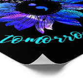 Verblijf morgen heeft je geestelijke gezondheidspr poster (Hoek)