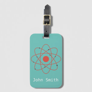 Verblijf positieve atom physics geek bagagelabel