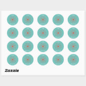 Verblijf positieve atom physics geek ronde sticker (Vel)