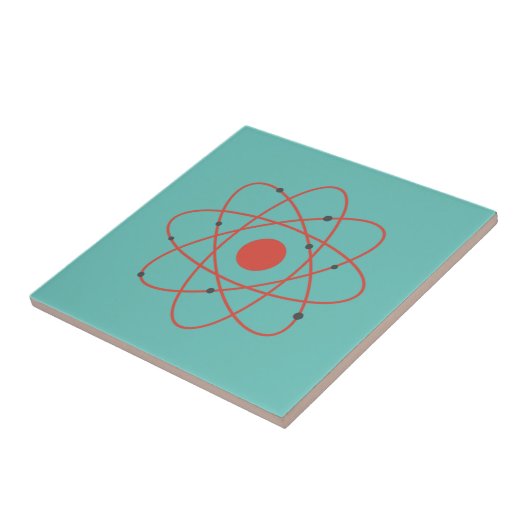 Verblijf positieve atom physics geek tegeltje (Zijkant)