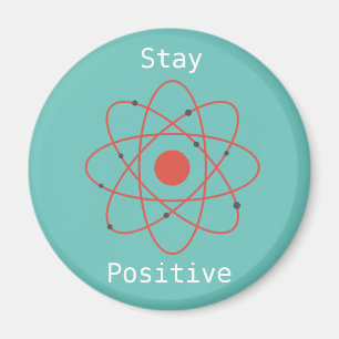 Verblijf positieve atoom physics geek magneet