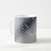 Verblijf Sparkly Diamonds en Fur Coffee-Mok Koffiemok (Voorkant links)