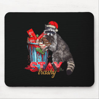 Verblijf Trashy Christmas Raccoon Funny Matching F Muismat