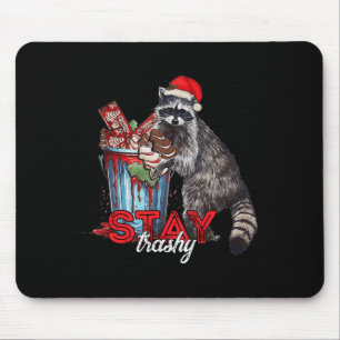 Verblijf Trashy Christmas Raccoon Xmas Trash Panda Muismat