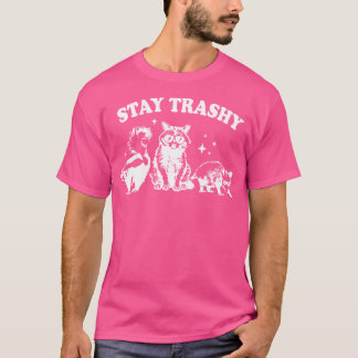 Verblijf Trashy Raccoon Opossum Skunk T-shirt