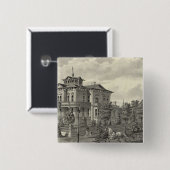 Verblijf van Arguello Vierkante Button 5,1 Cm (Voorkant /achterkant)