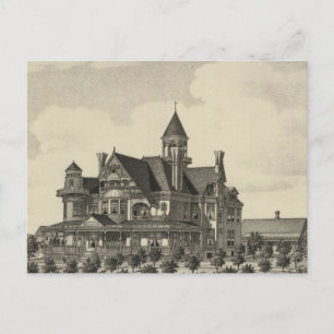 Verblijf van John D Knox, Topeka, Kansas Briefkaart