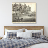 Verblijf van John S Rogers in Manasquan, NJ Canvas Afdruk (Insitu (Slaapkamer))