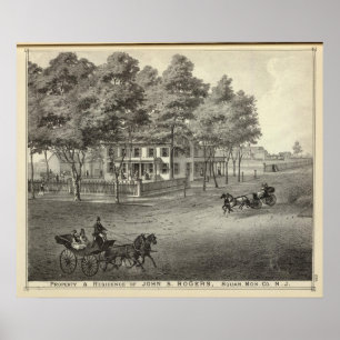 Verblijf van John S Rogers in Manasquan, NJ Poster