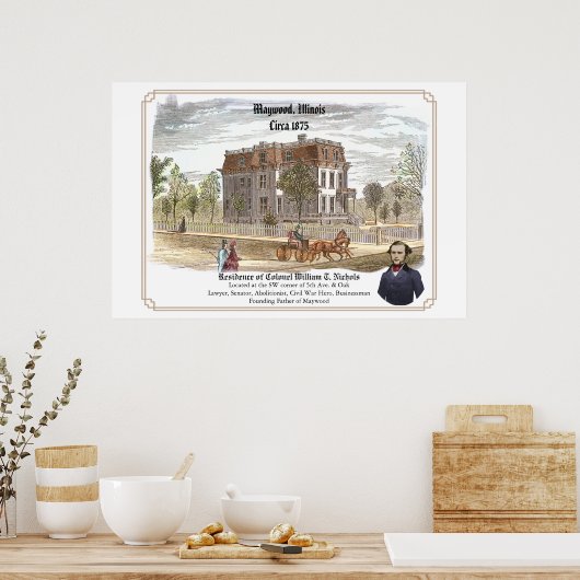 Verblijf van kolonel W.T. Nichols Poster (Keuken)