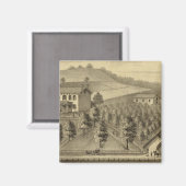 Verblijf van William Schrader Magneet (Voorkant / Achterkant)