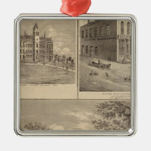 Verblijf West Liberty College Metalen Ornament