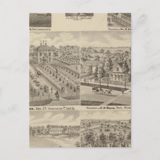 Verblijfplaats en fabriek van L & J Keller Briefkaart (Voorkant)