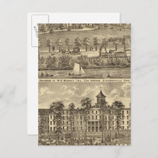 Verblijfplaats van WH Mooney Briefkaart (Voorkant / Achterkant)