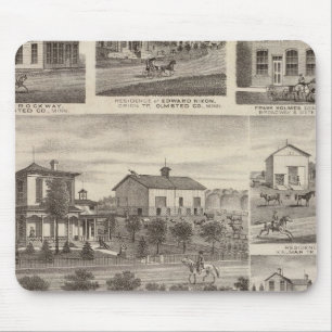 Verblijfselen, bedrijven en stad Eyota Muismat