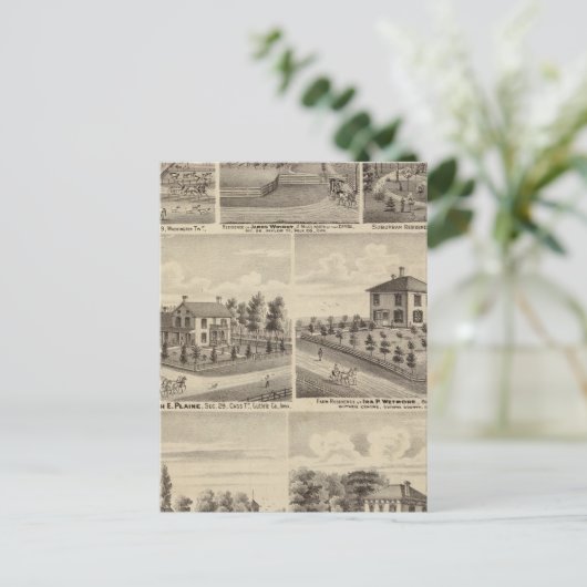 Verblijfselen, boerderijen in Polen Briefkaart (Staand voorkant)