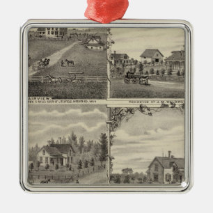 Verblijfselen, Boerderijen, Mill in Litchfield, Mi Metalen Ornament