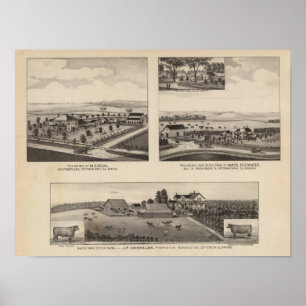 Verblijfselen en Boerderijen, Pottawatomie, Kansas Poster