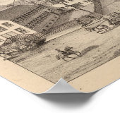 Verblijfselen en fabriek in Bennington Poster (Hoek)