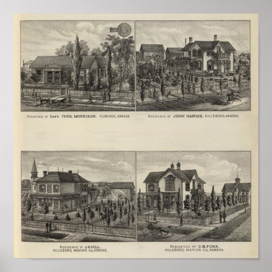 Verblijfselen, Florence, Hillsboro, Kansas Poster (Voorkant)