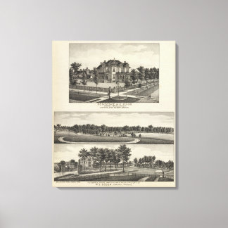 Verblijfselen, Grove, Mills, Factory, Emporia, Kan Canvas Afdruk