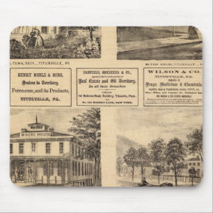 Verblijfselen, hotels, Titusville, Franklin Muismat